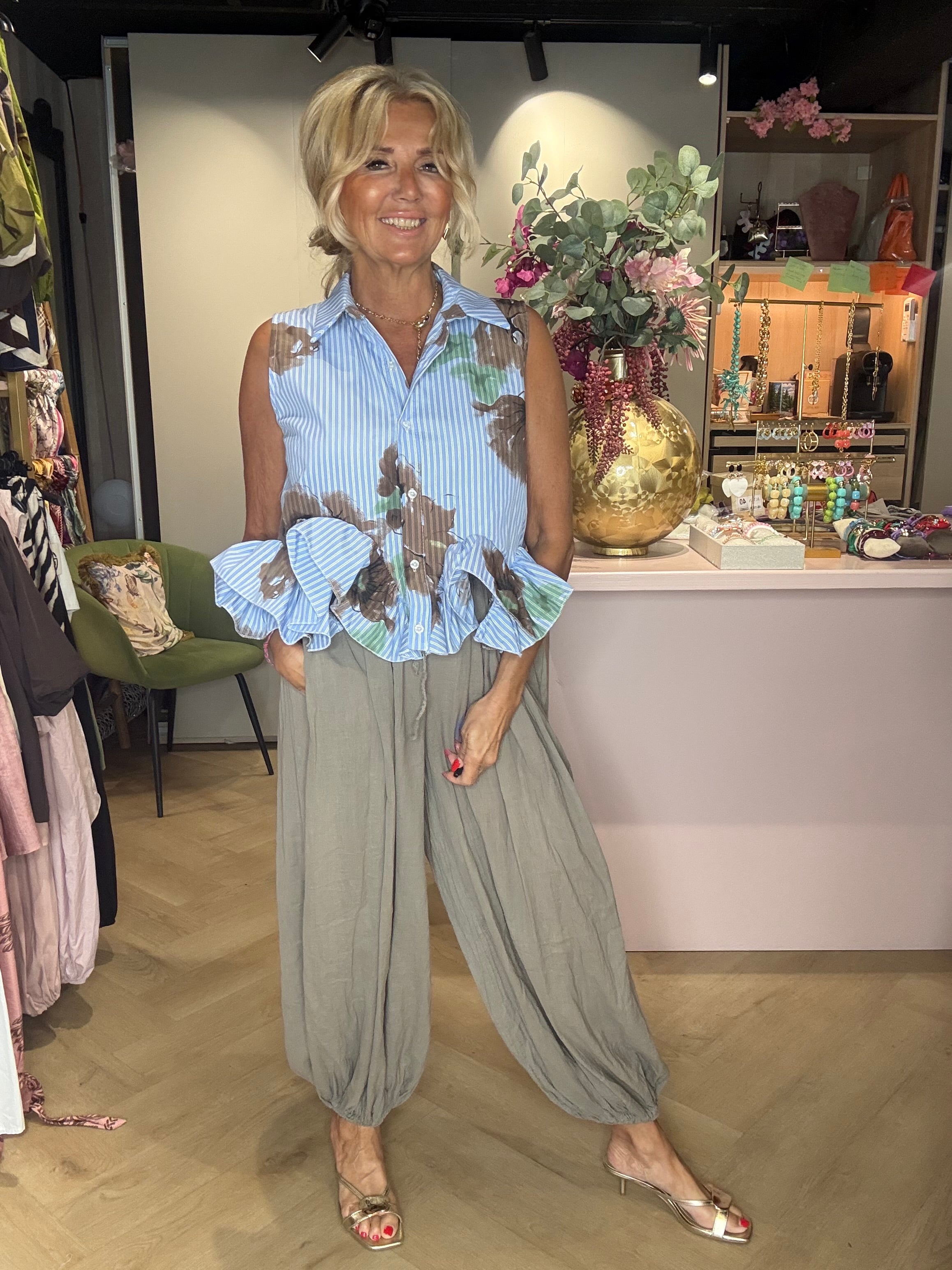 Broek harem Taupe